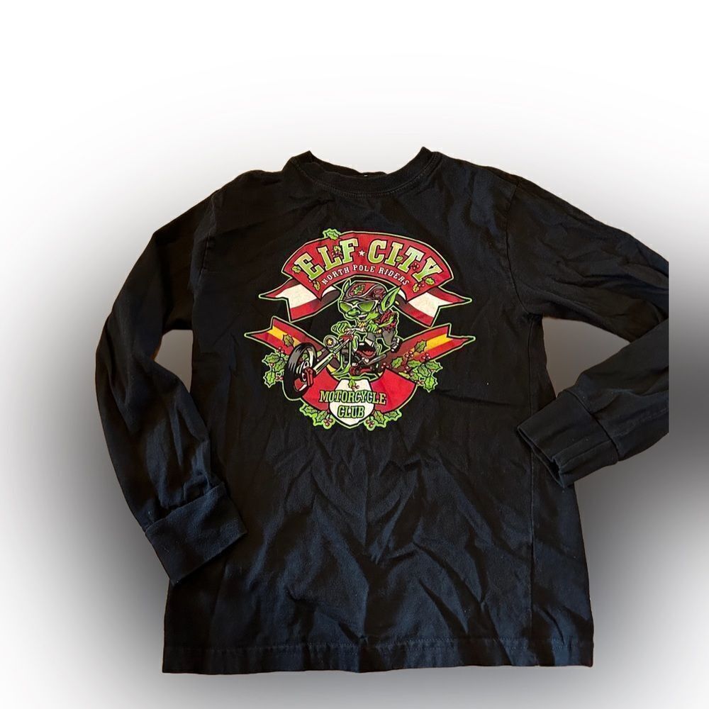 Boys Funny Elf City Christmas Tshirt